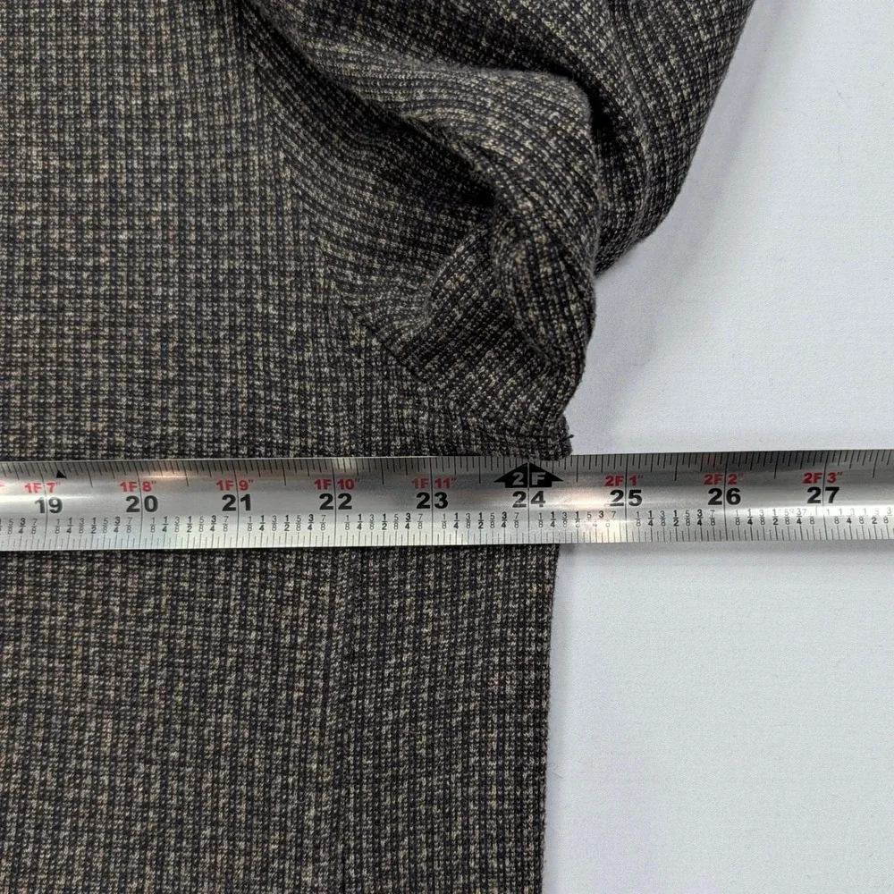 Jos A Bank Reserve Full Zip Sweater Jacket Brown Cotton Men's L